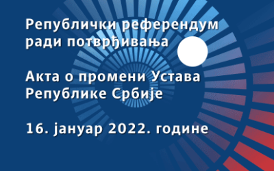 РЕФЕРЕНДУМ 16.1.2022. – Контакт телефони за пријаву гласања ван бирачког места